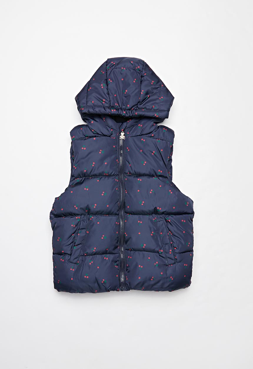 Pop Candy - Girls puffer vest - navy