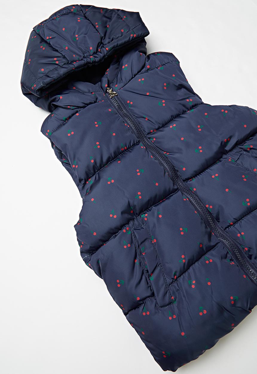 Pop Candy - Girls puffer vest - navy