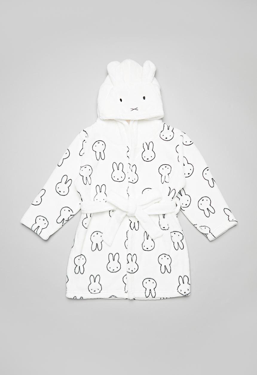 Pop Candy - Girls robe - white & black 