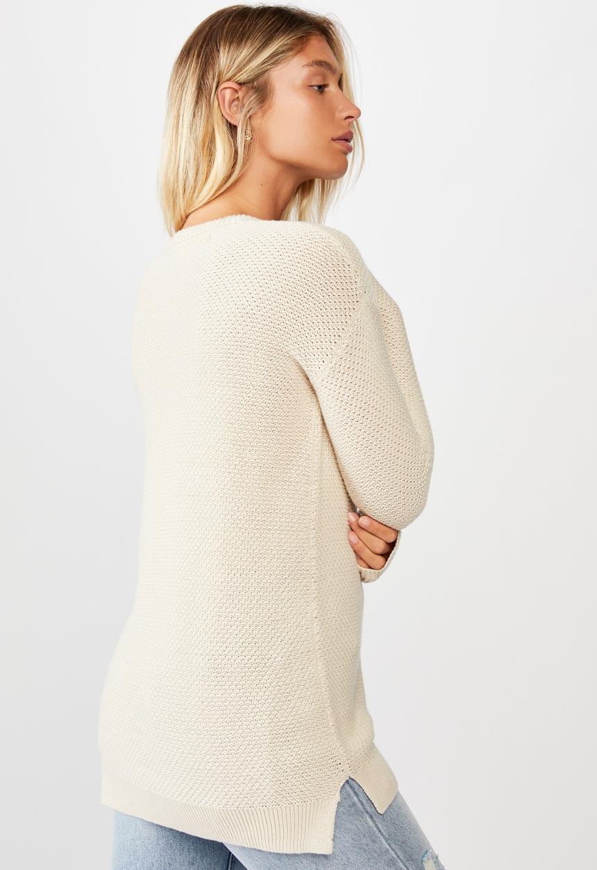 Cotton On - Archy 7 pullover - oatmeal