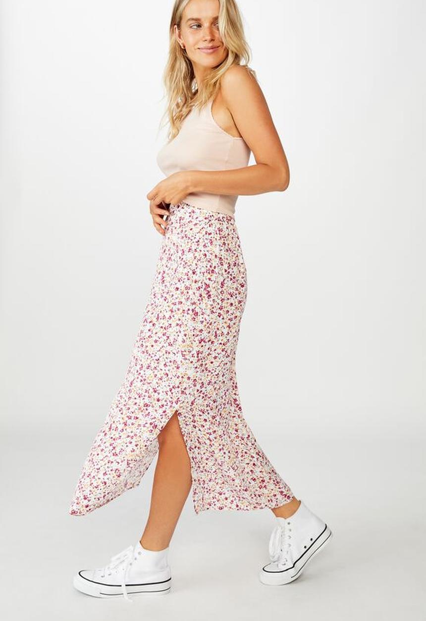 Cotton On - 90s slip skirt blonde ditsy - multi
