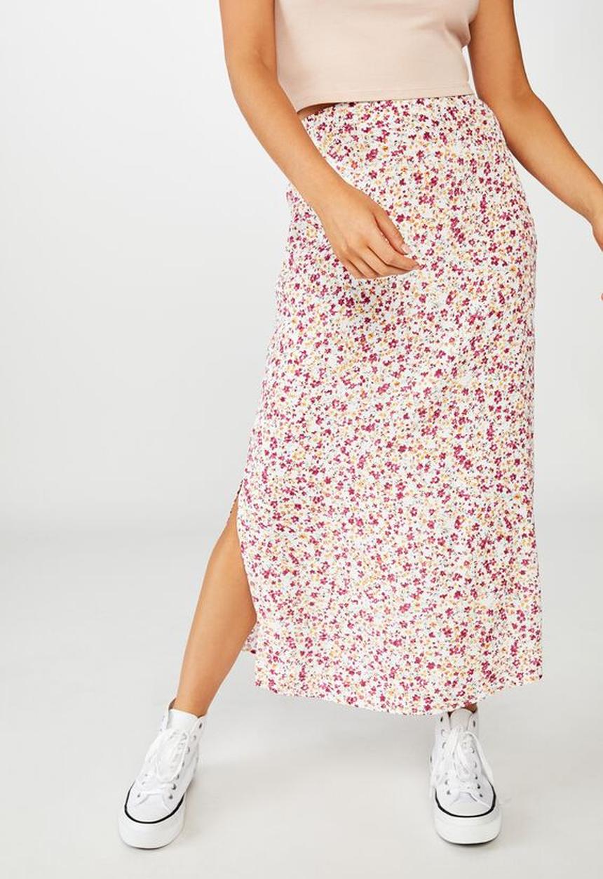 Cotton On - 90s slip skirt blonde ditsy - multi