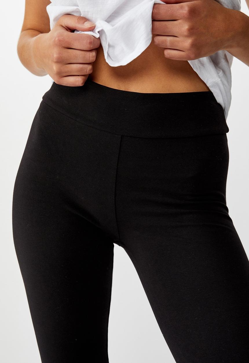 Cotton On - High waisted dylan legging - black