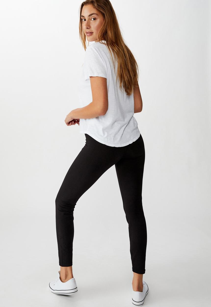 Cotton On - High waisted dylan legging - black