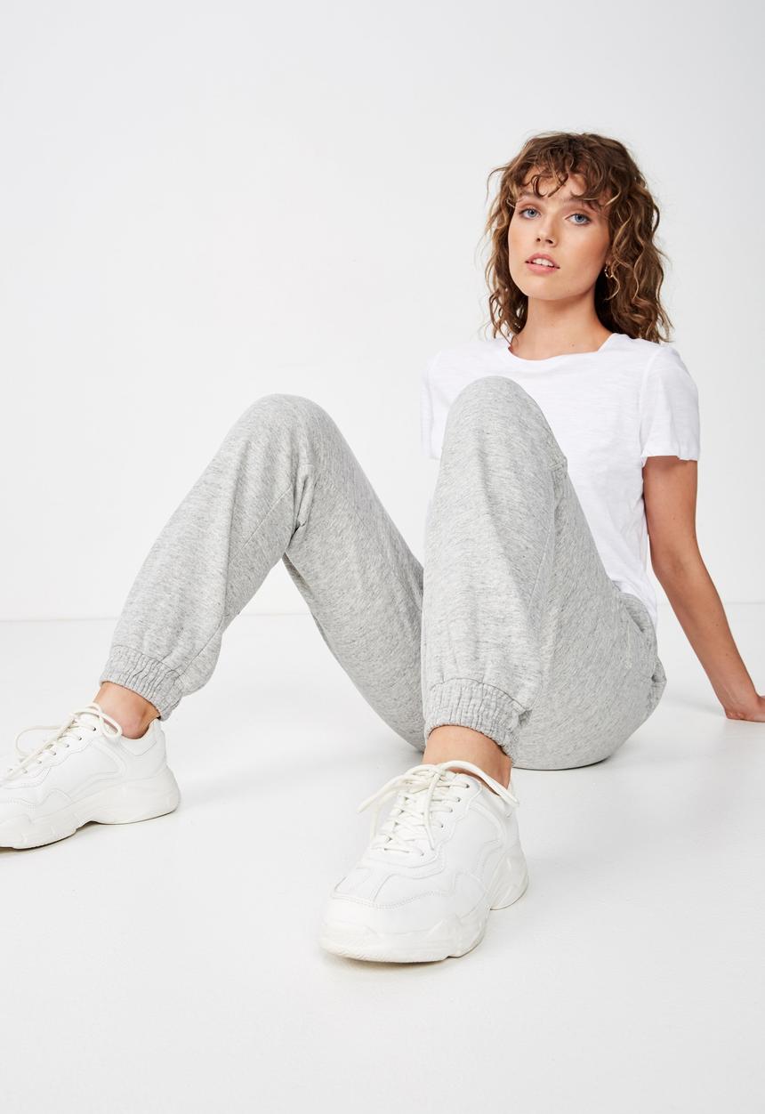 Cotton On - Slim fit trackpant - grey 