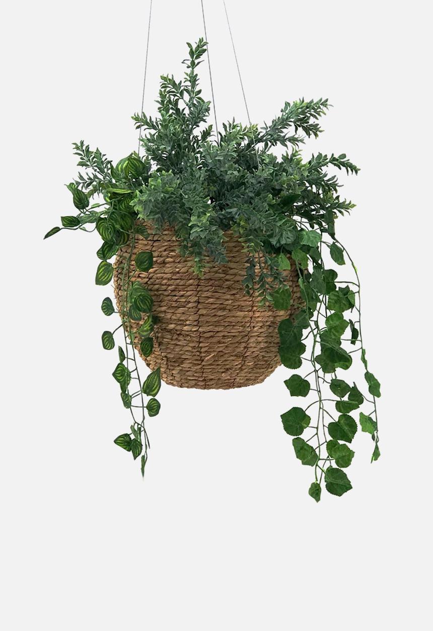 Sixth Floor - Banjar hanging planter - brown