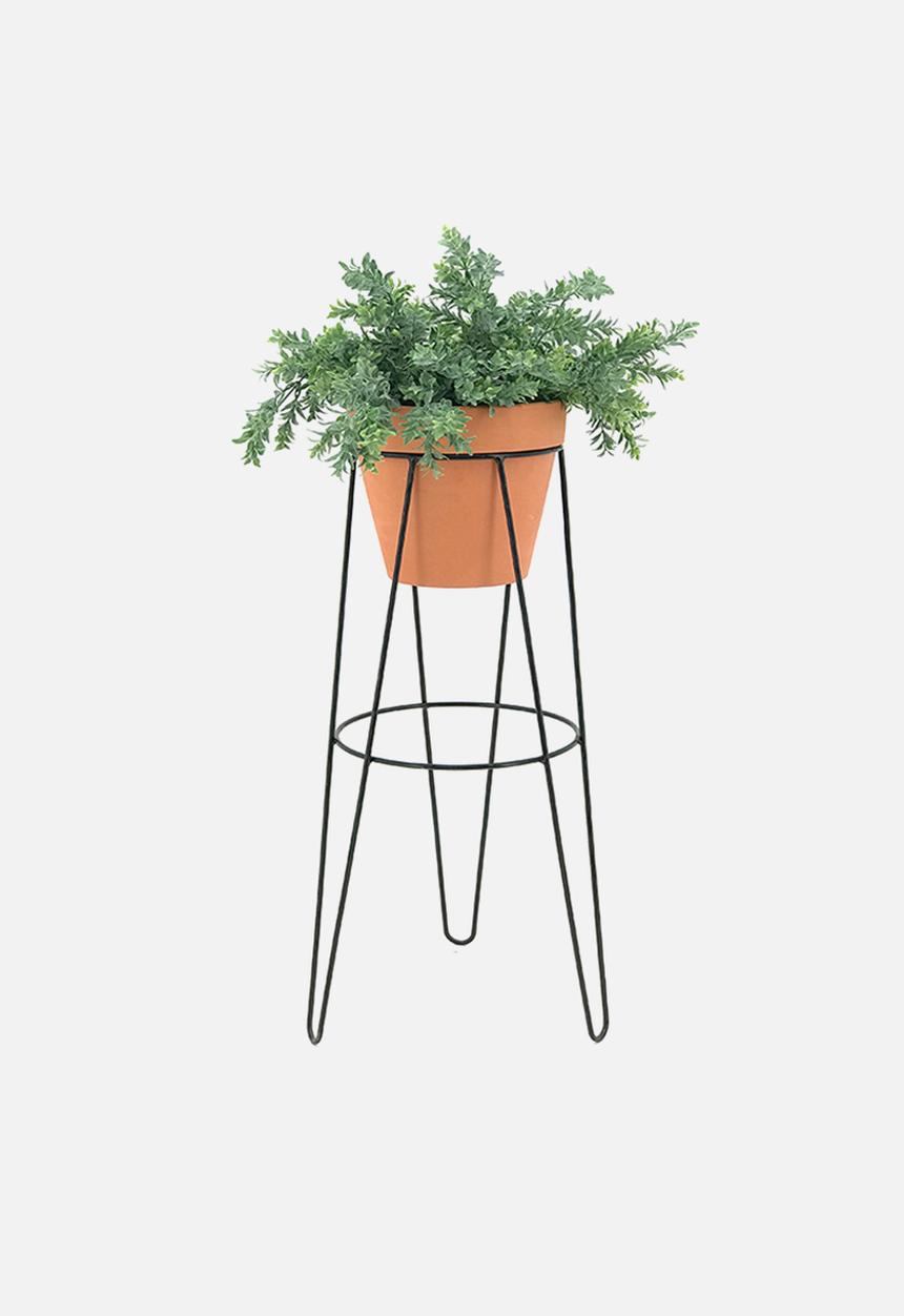 Sixth Floor - Standy planter set - black & terracotta