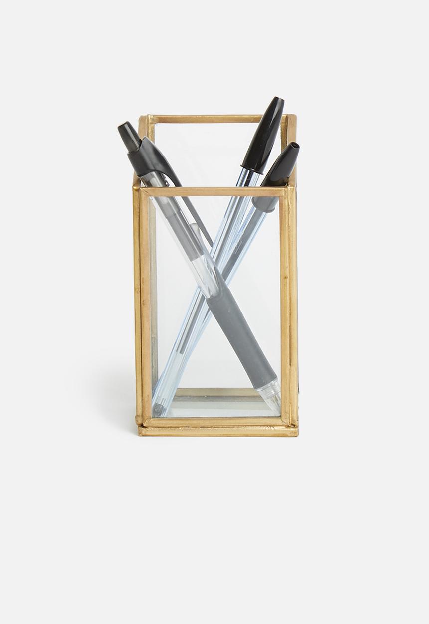 Sixth Floor - Zahraa pen holder - brass