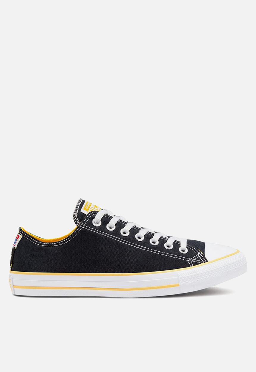Converse - Chuck Taylor All Star heel logos ox - blk / amarillo / white logo play