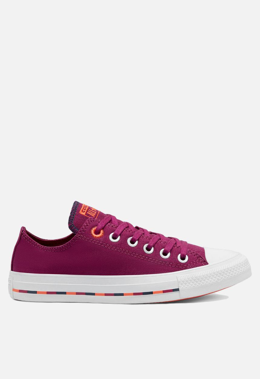 Converse - Chuck Taylor All Star pinstripe ox - rose maroon/vermillion red 