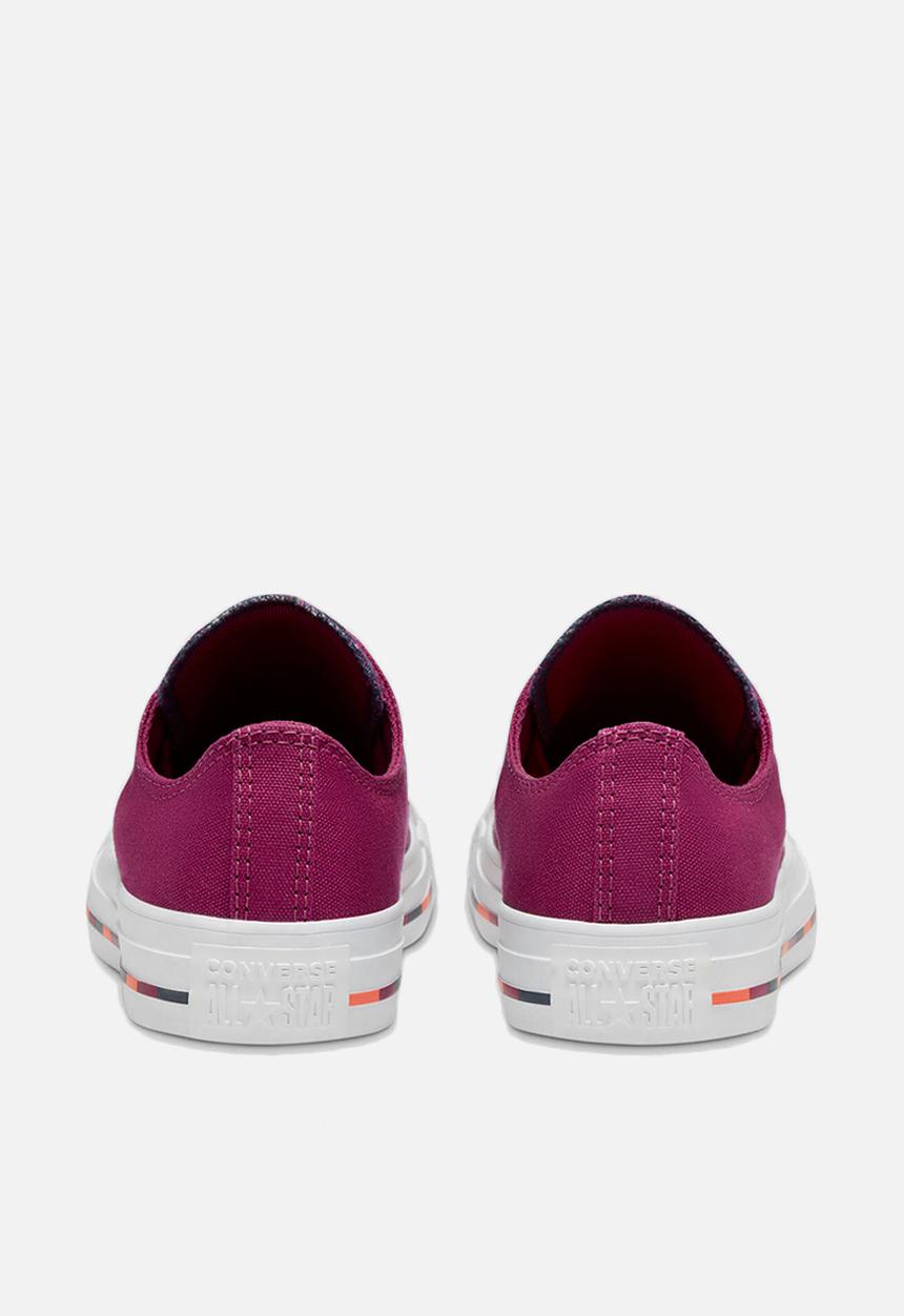 Converse - Chuck Taylor All Star pinstripe ox - rose maroon/vermillion red 
