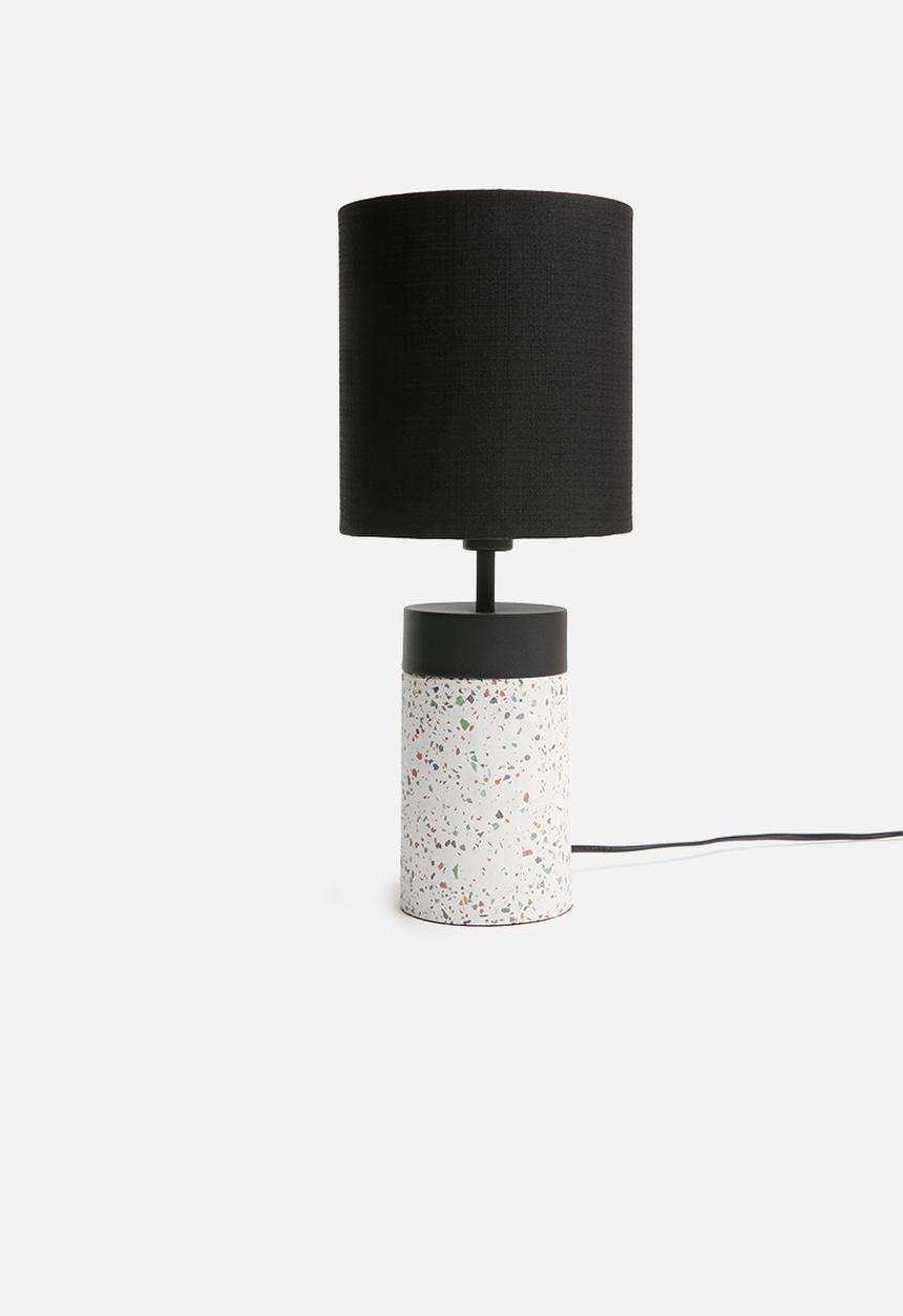 Sixth Floor - Finley terrazzo table lamp - black