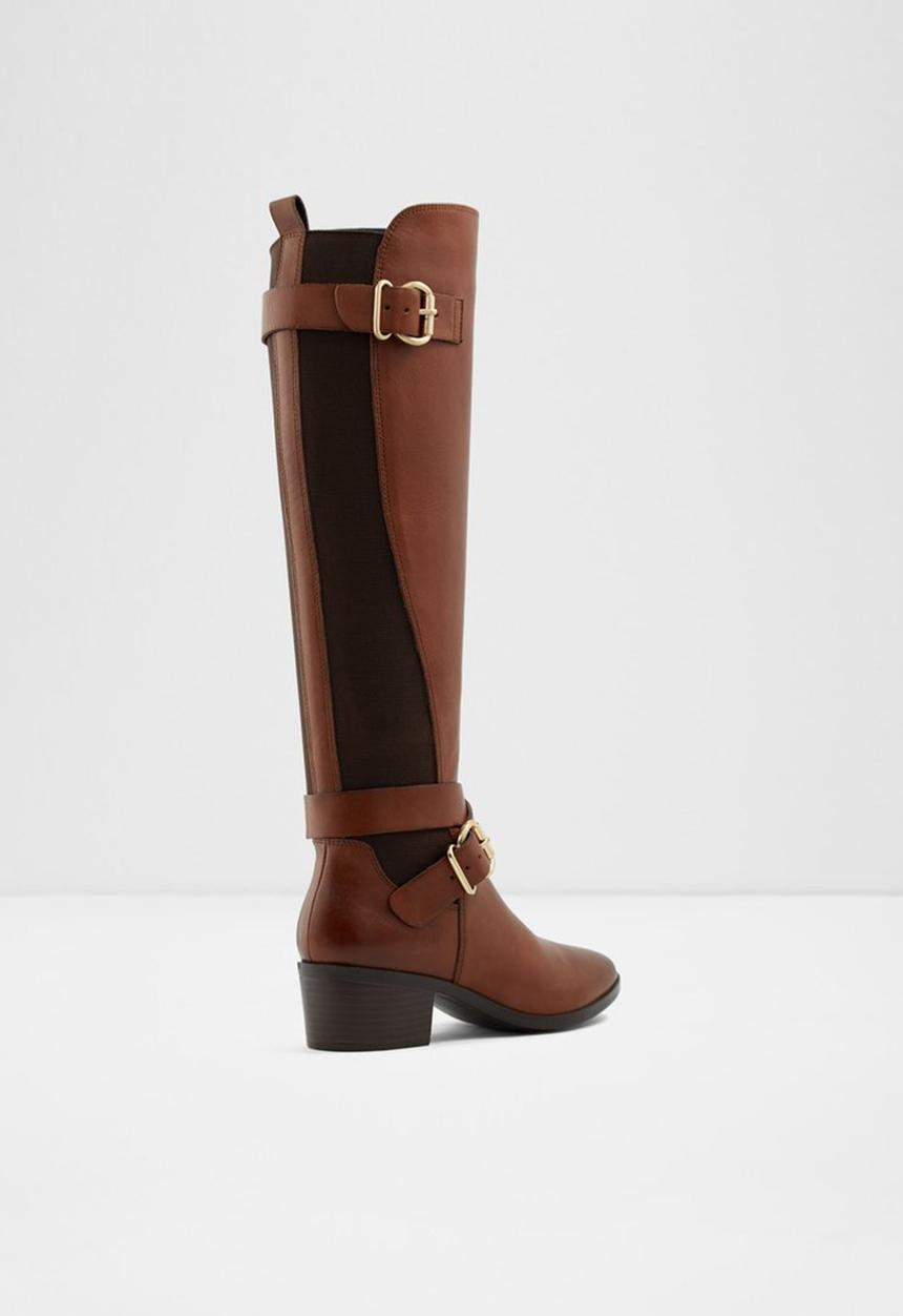 ALDO - Elvaralith leather boot - cognac