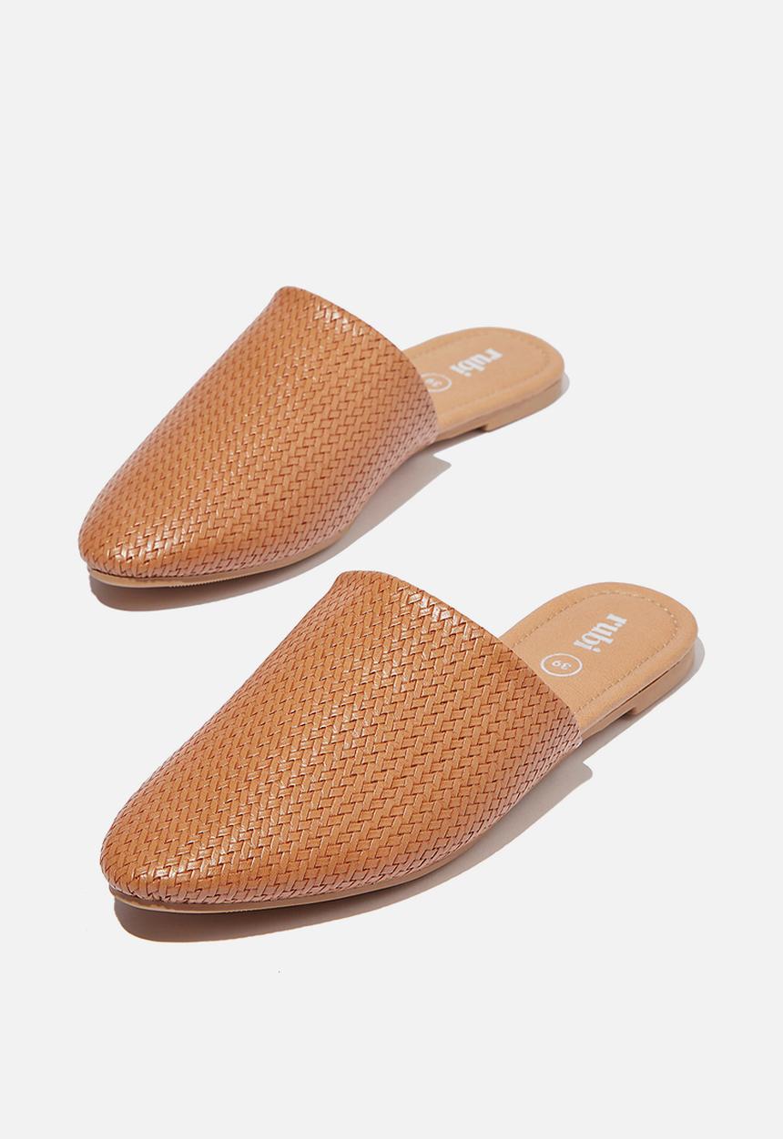 Cotton On - Essential avery almond toe mule - brown