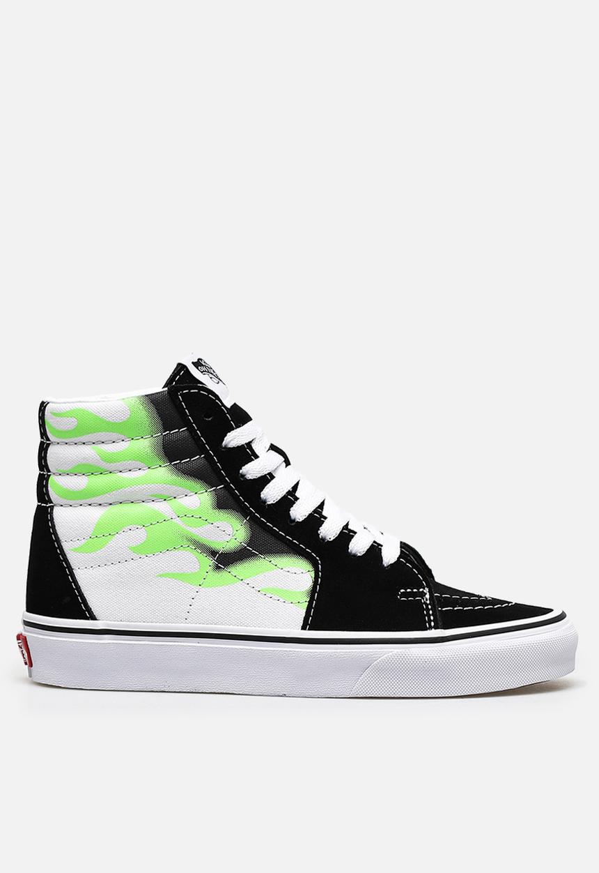 Vans - SK8-Hi (flame) - black & true white
