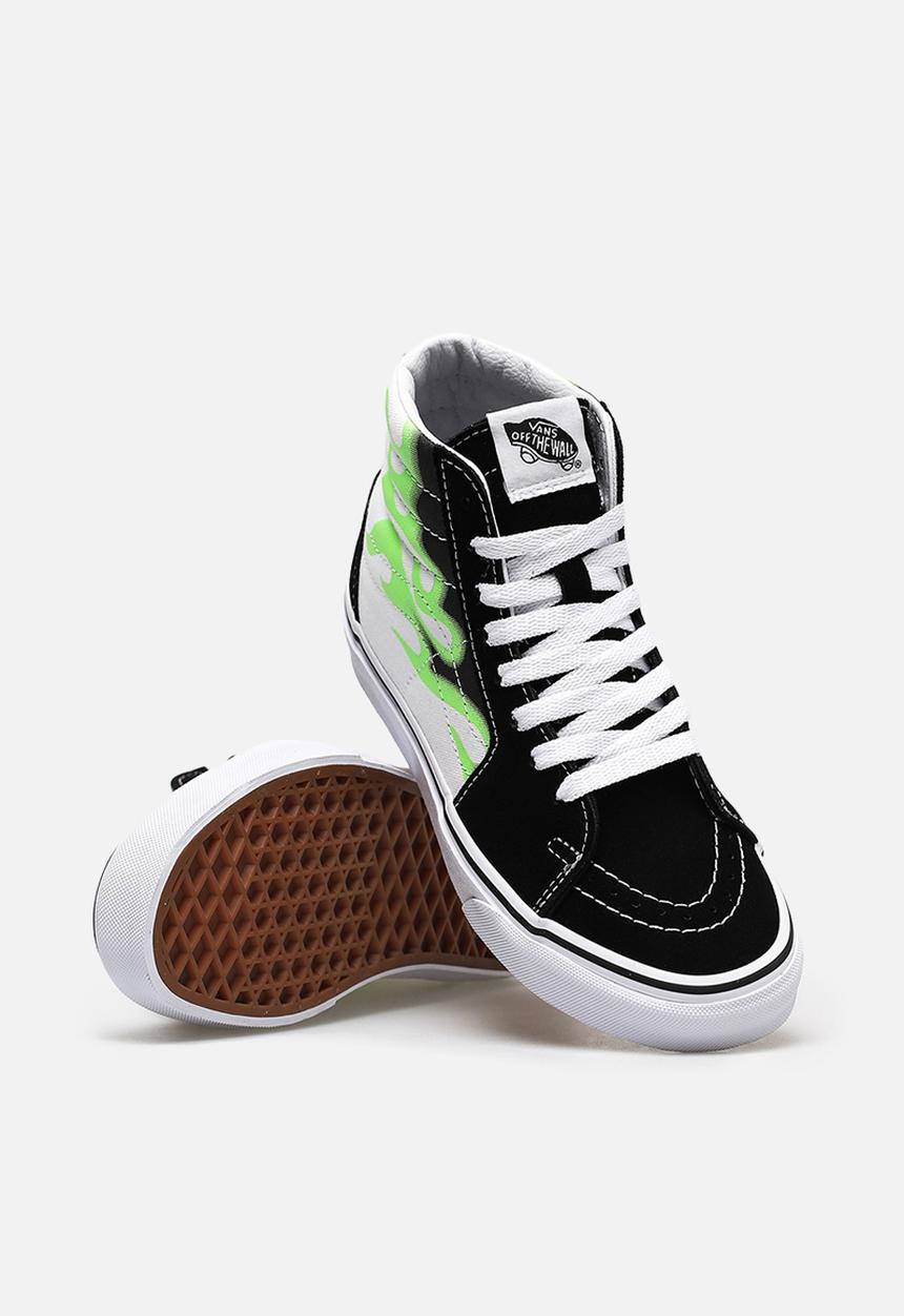 Vans - SK8-Hi (flame) - black & true white