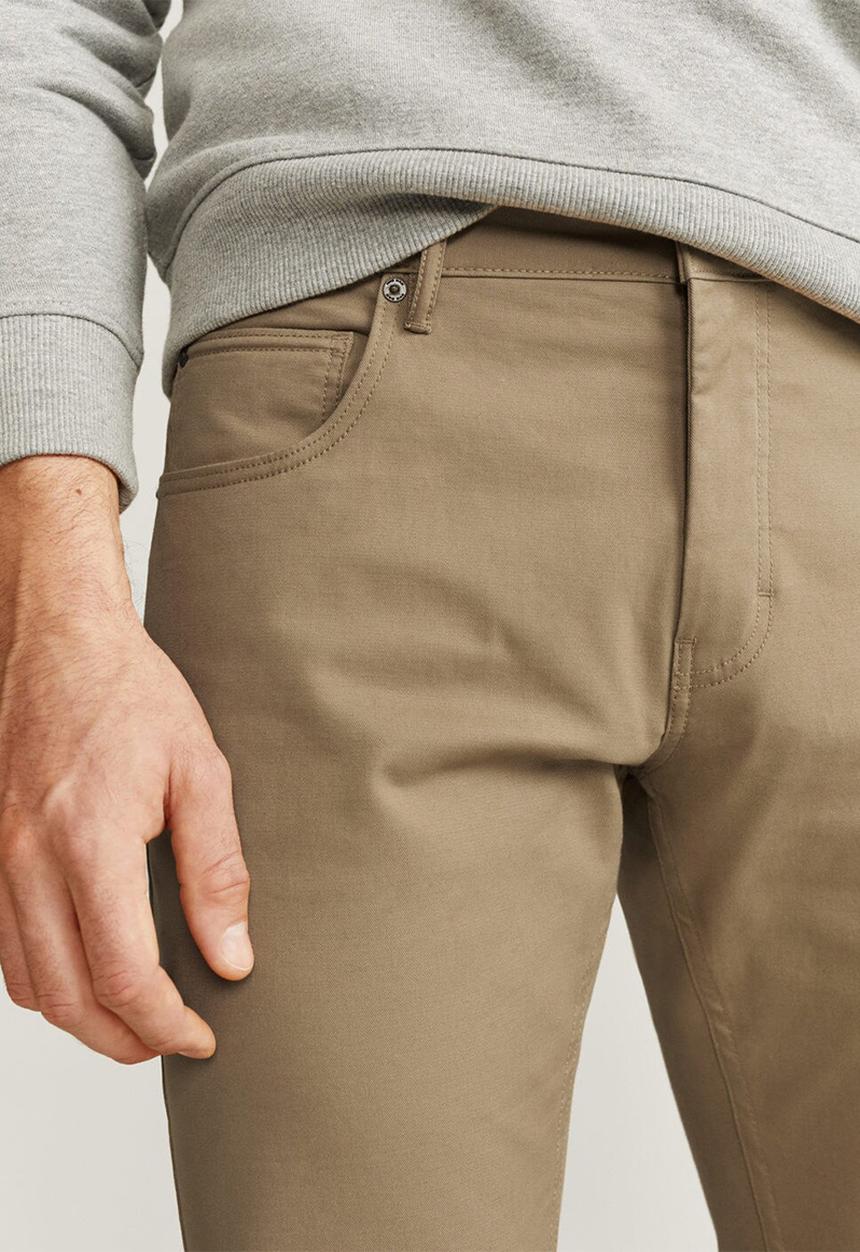 MANGO - Pisa6 trousers - medium brown
