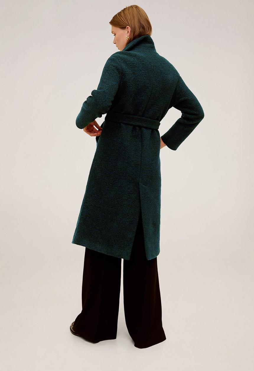 MANGO - Coat robe - green
