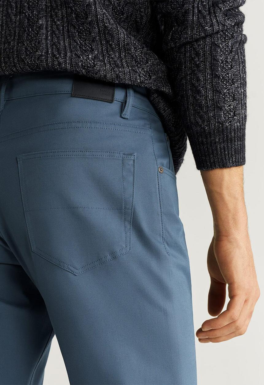 MANGO - Pisa6 trousers - medium blue