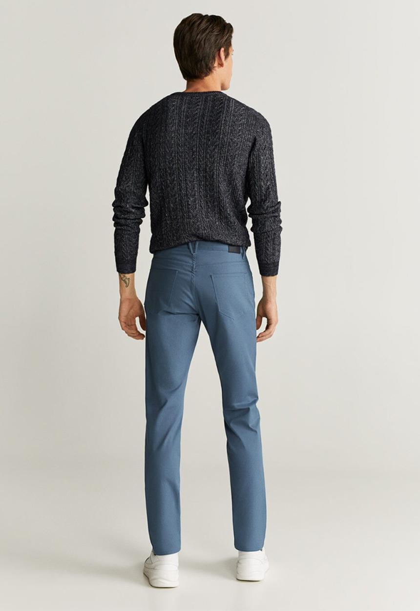 MANGO - Pisa6 trousers - medium blue
