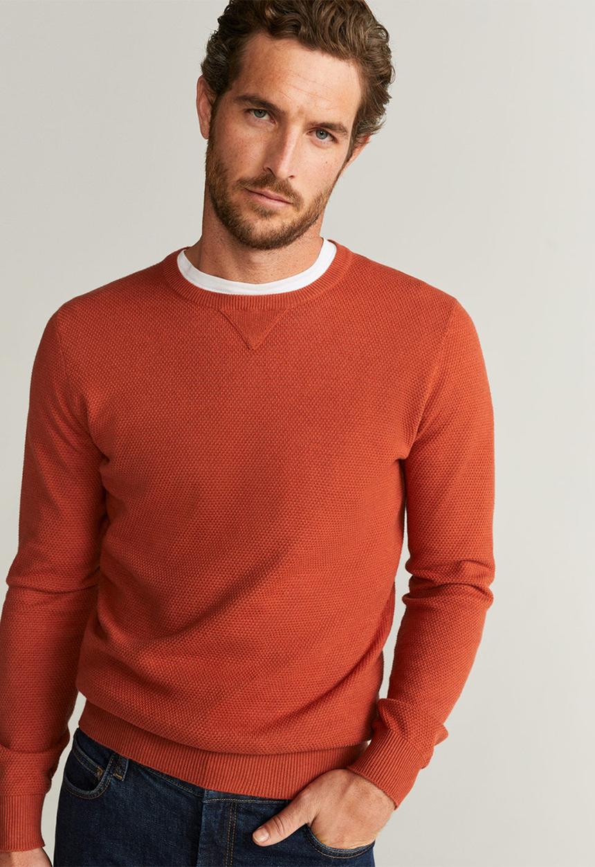 MANGO - Antigua sweater - orange