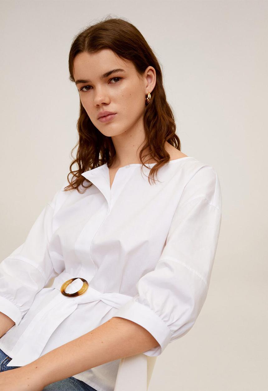 MANGO - Blouse begonia - white