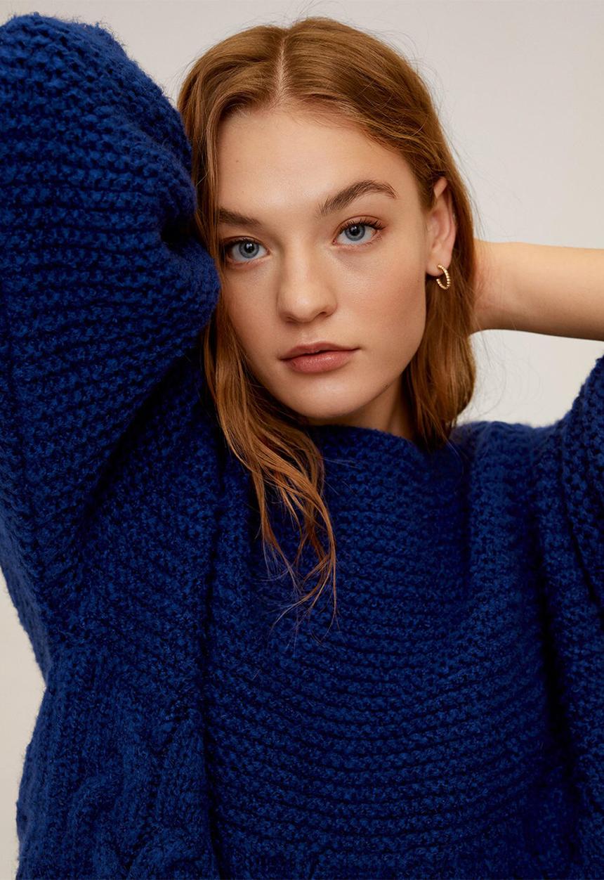 MANGO - Sweater brava - blue