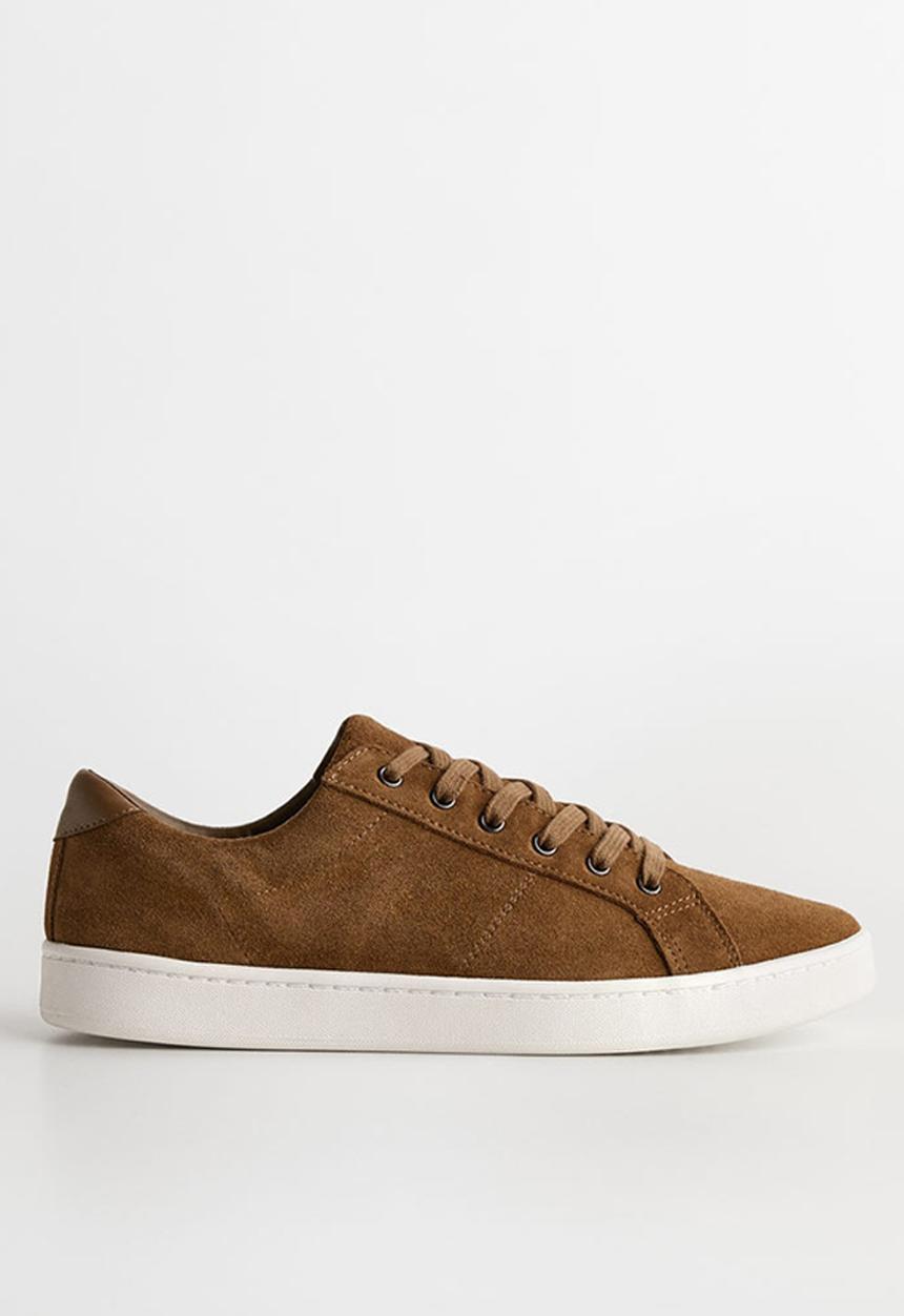 MANGO - Serra suede sneaker - brown
