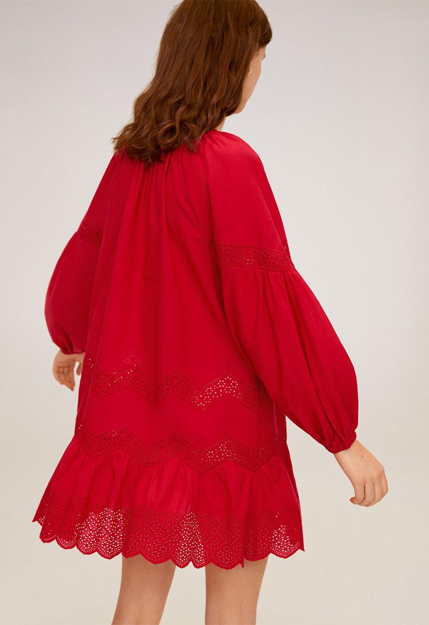 MANGO - Dress klimt - red