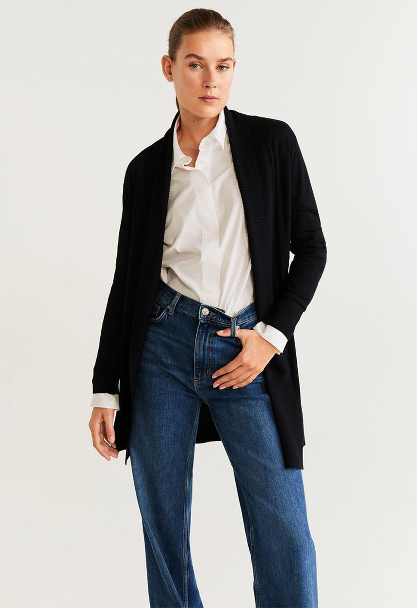MANGO - Cardigan alma - black