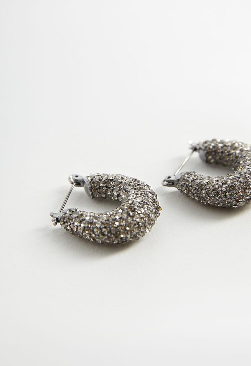 MANGO - Earrings madonna - silver