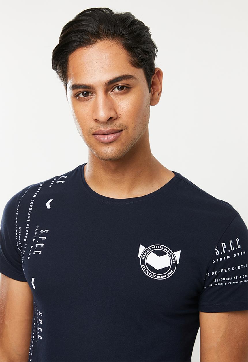 S.P.C.C - Dyer scoop hem logo tee - ink