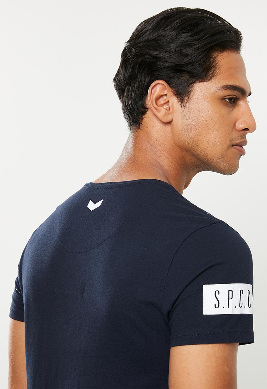 S.P.C.C - Dyer scoop hem logo tee - ink