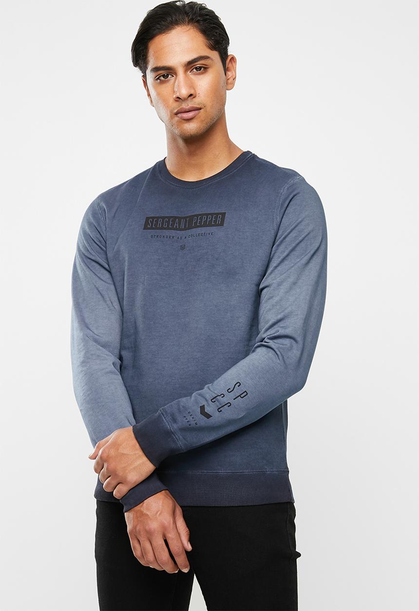 S.P.C.C - Lenox reverse dye crew new logo sweat - ink