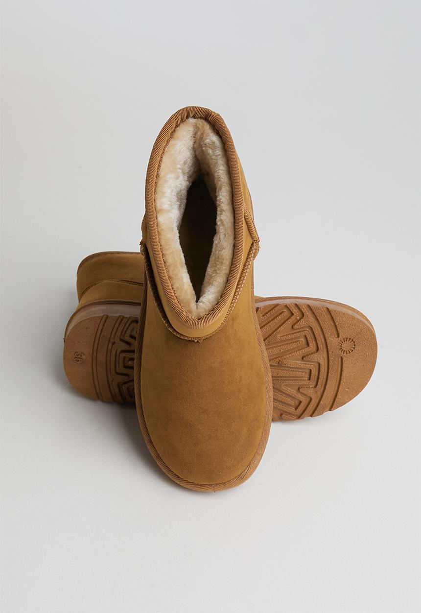 Pop Candy - Suede boot - tan