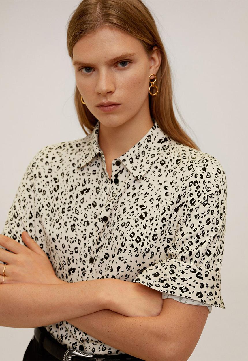 MANGO - Shirt nans - beige