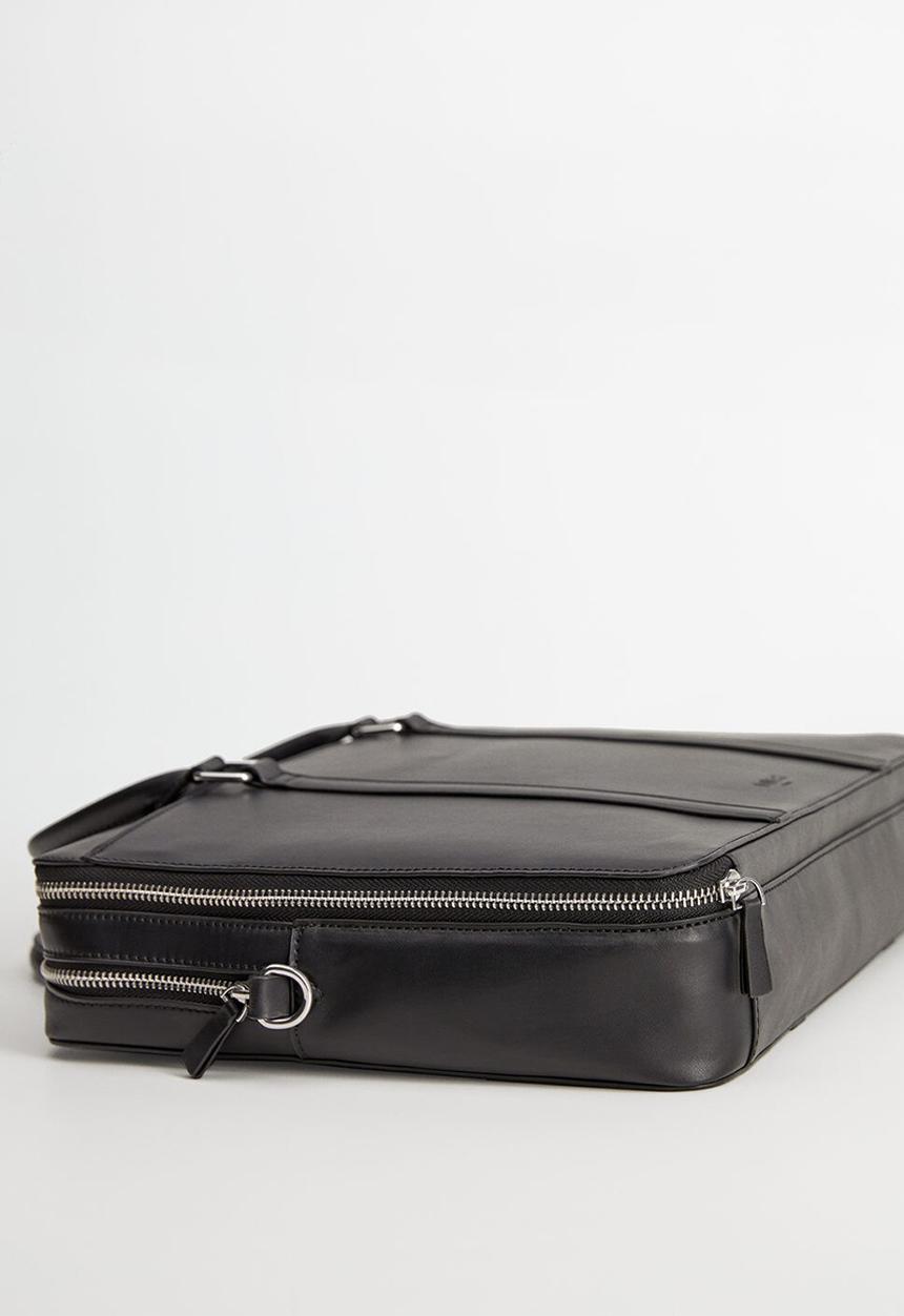 MANGO - New york laptop bag - black