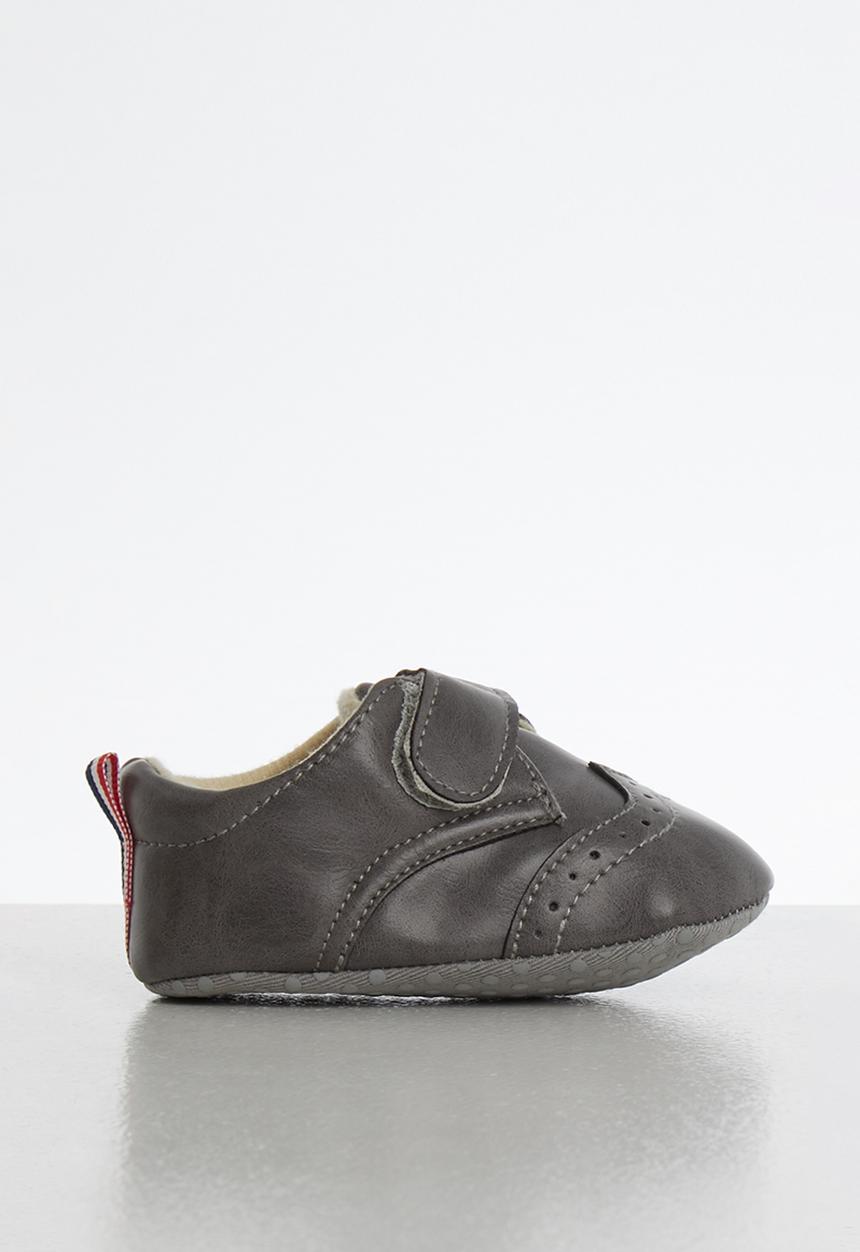 Pop Candy - Velcro strap bootie - grey