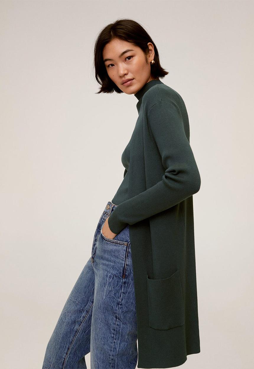 MANGO - Cardigan almansa - green