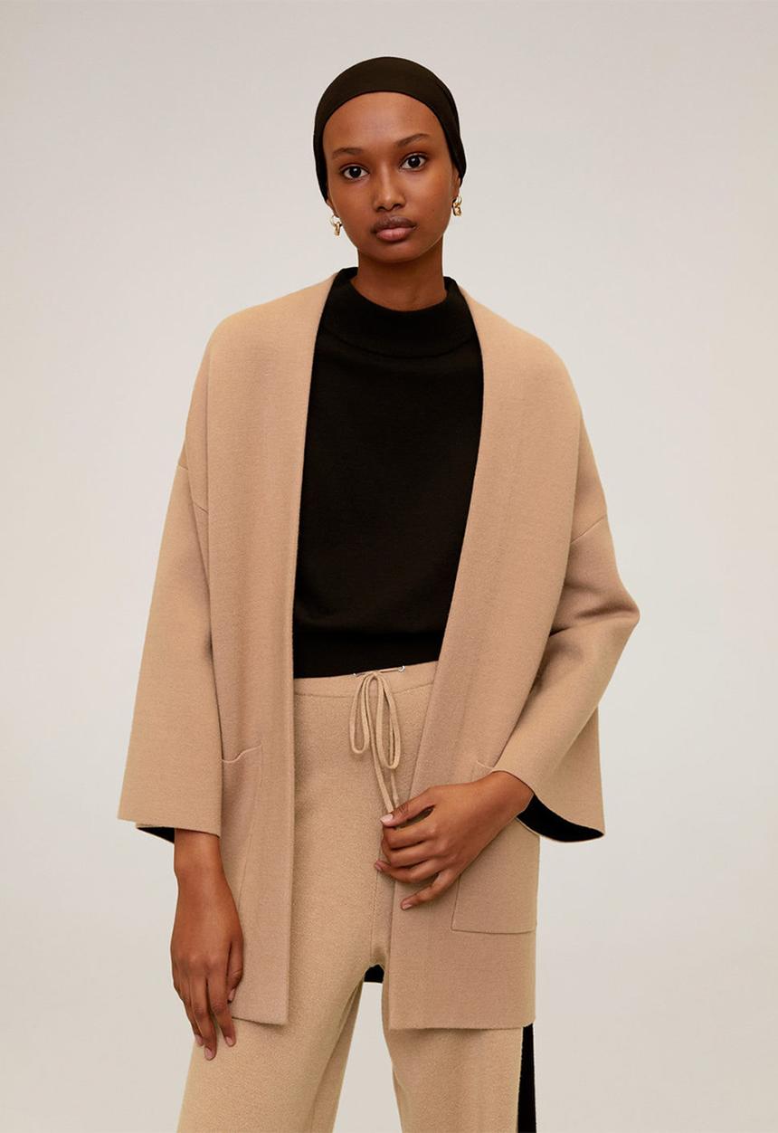 MANGO - Cardigan pia -  brown