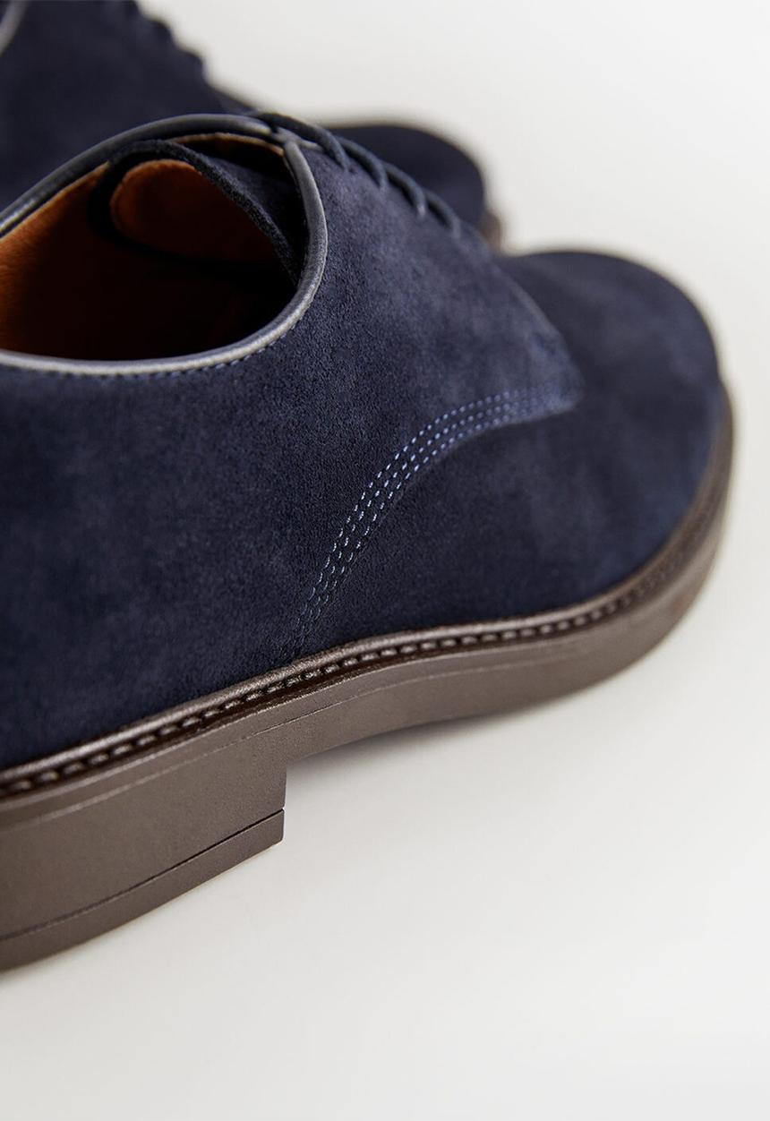 MANGO - Leolight suede shoes - navy