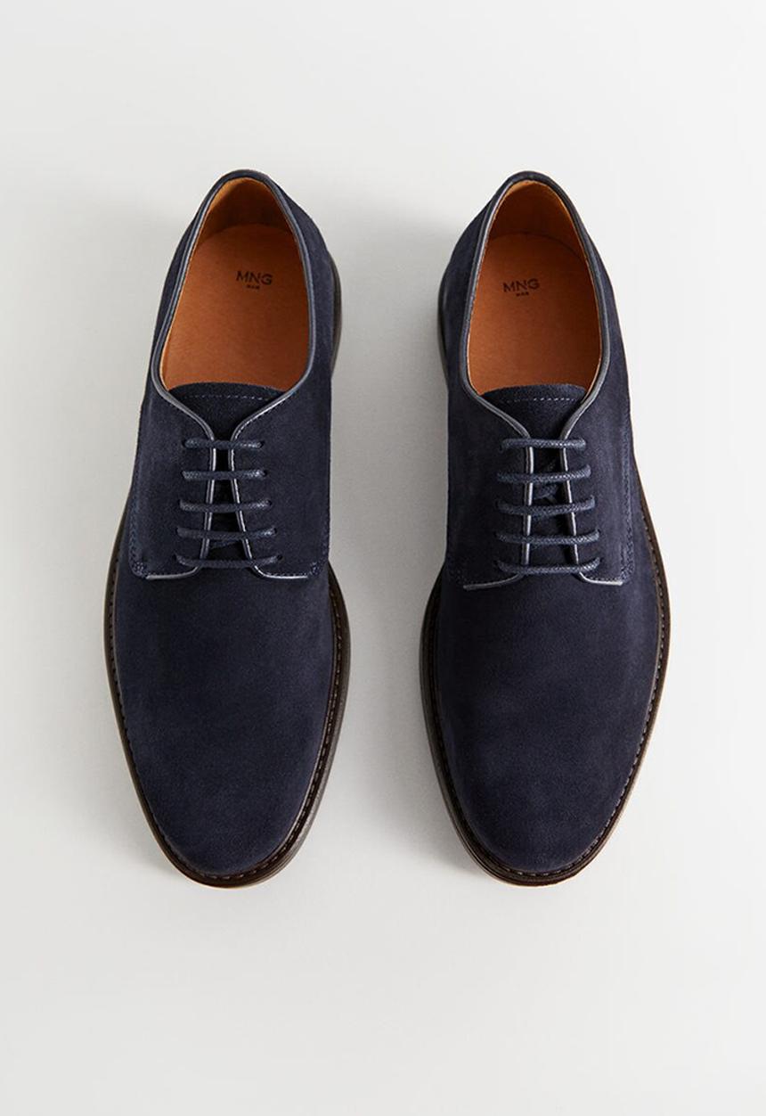 MANGO - Leolight suede shoes - navy