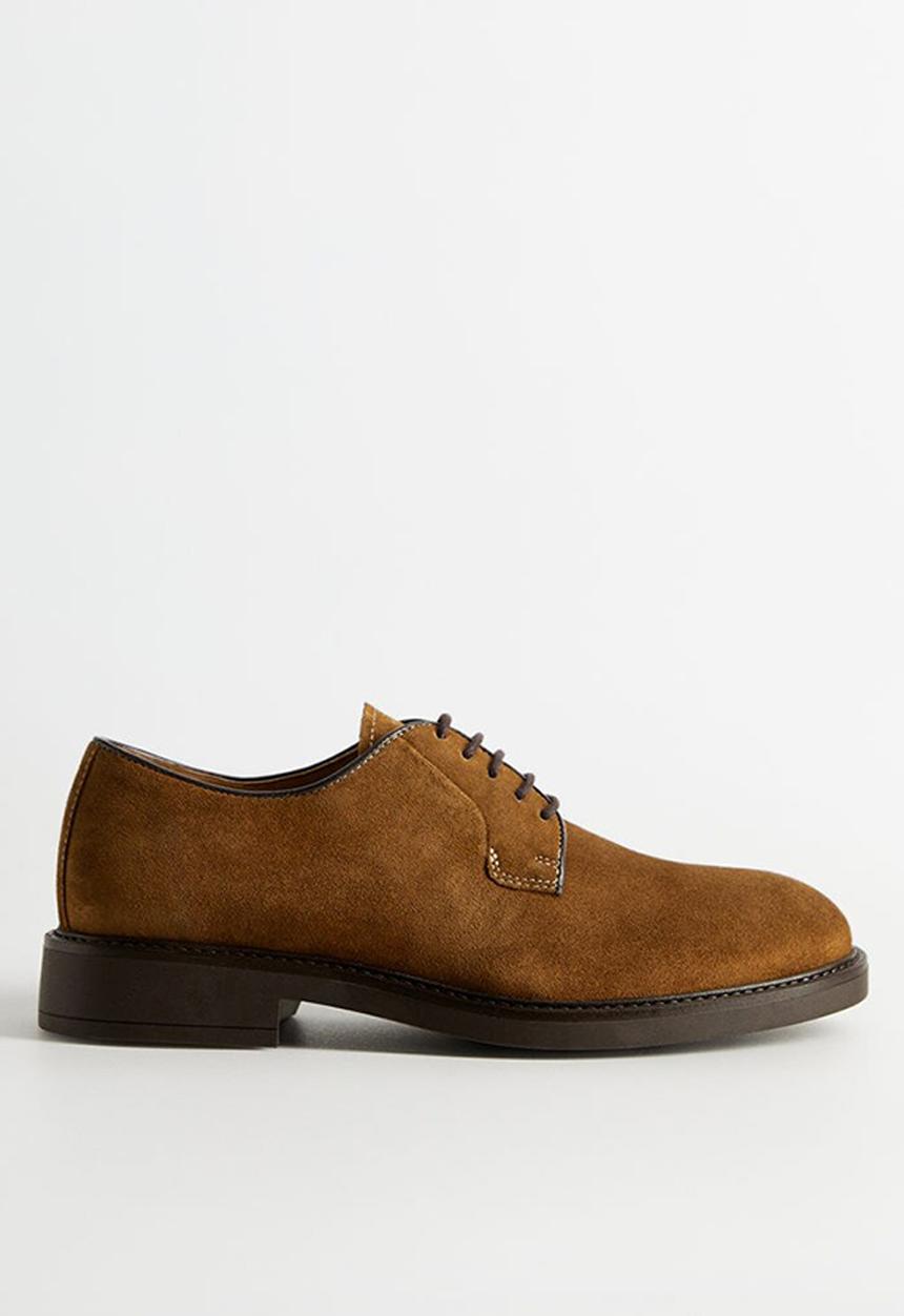 MANGO - Leolight suede shoes - brown