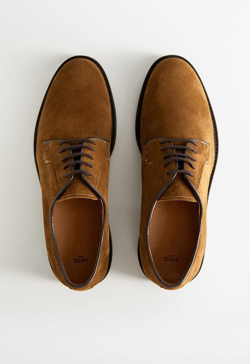 MANGO - Leolight suede shoes - brown