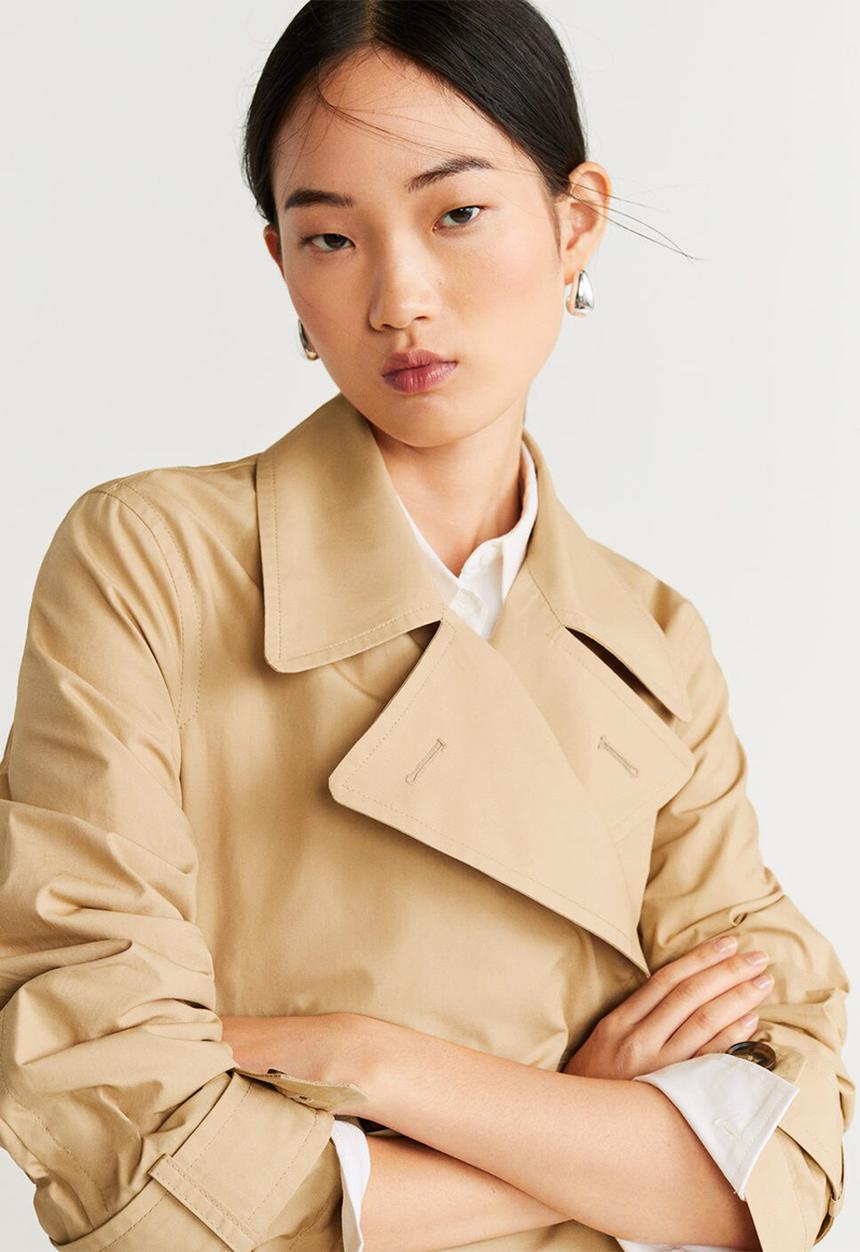 MANGO - Unlined Trench limon - beige