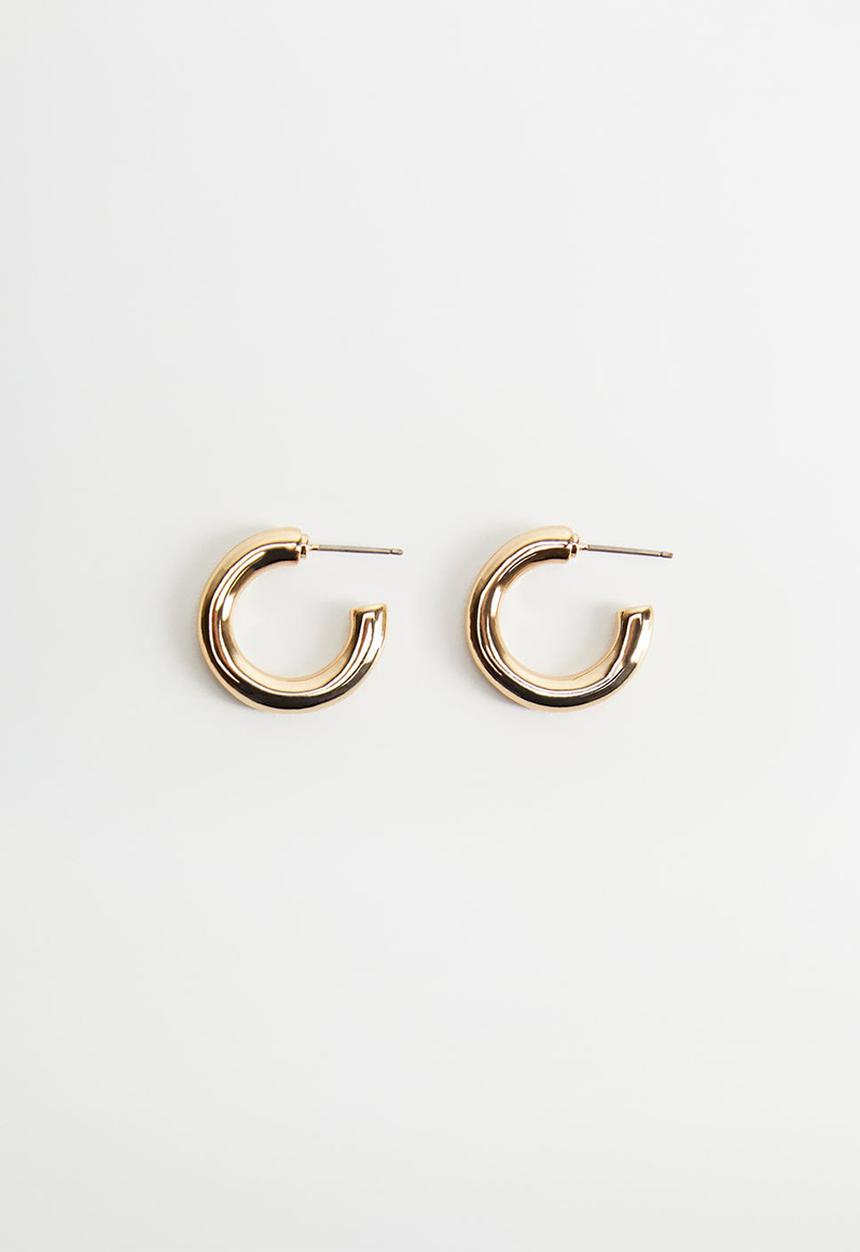 MANGO - Earrings blanche - gold