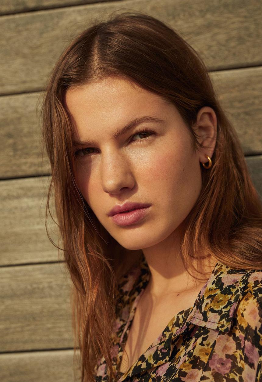 MANGO - Earrings blanche - gold