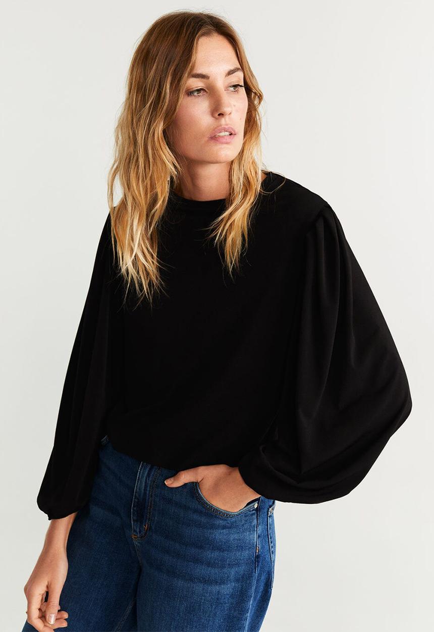 MANGO - T-shirt cute - black