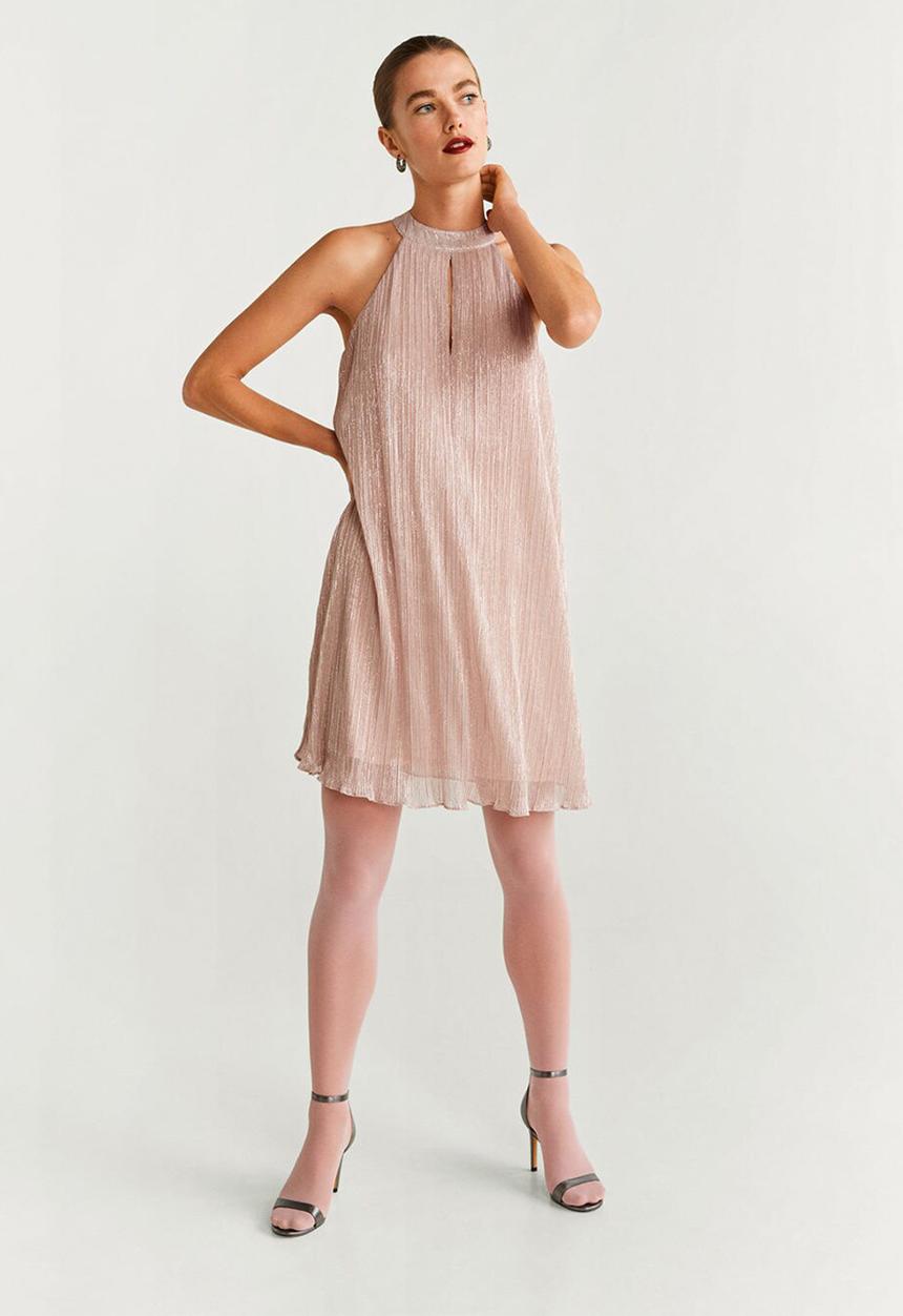 MANGO - Dress halpli - pink
