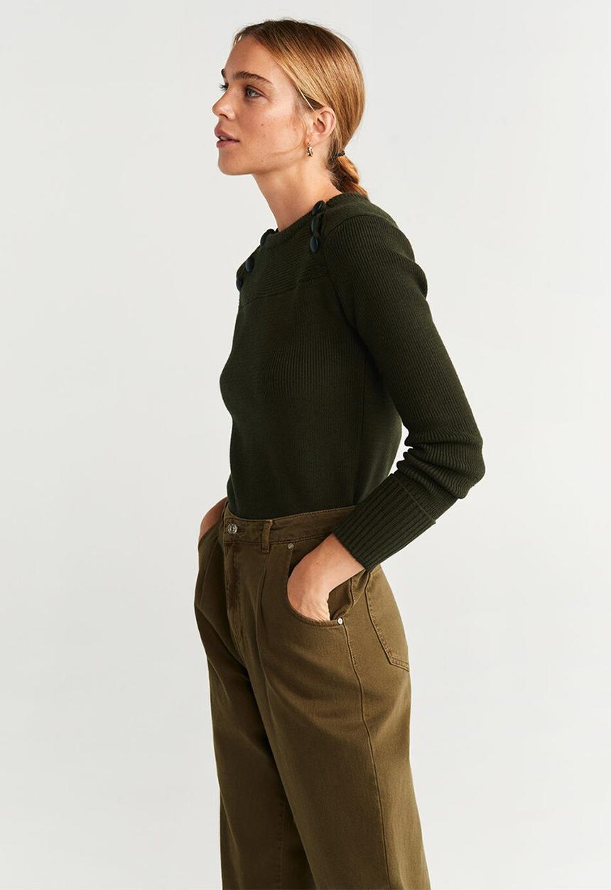 MANGO - Sweater senna - khaki